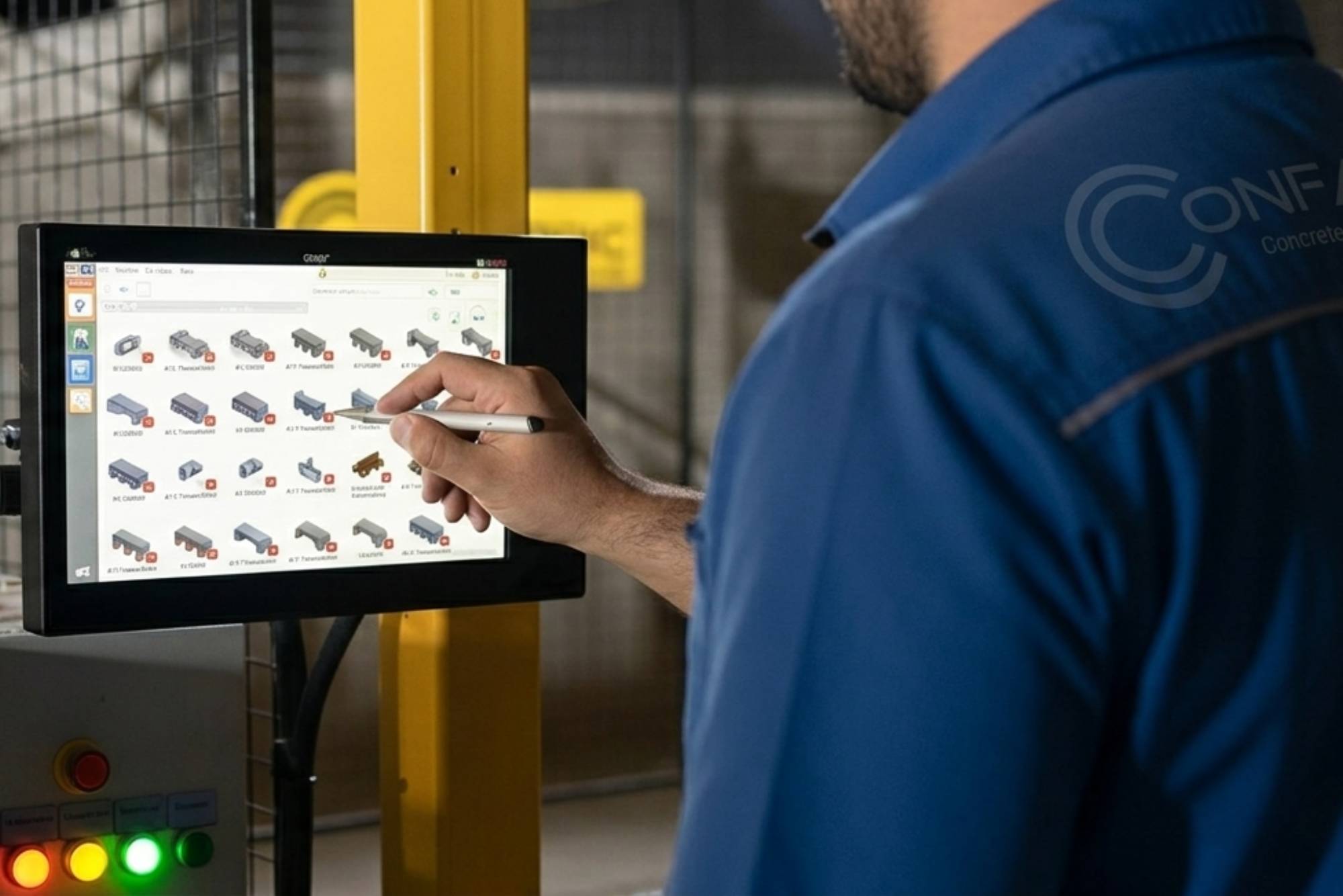 Confabric yapılandırıcı — laptop, monitör, tablet ve mobil görünüm