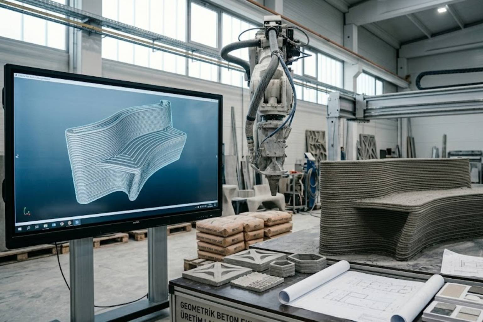 3D Beton Yazıcı ile Yeni Üretim Fırsatları