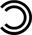 Blank white circle on a white background